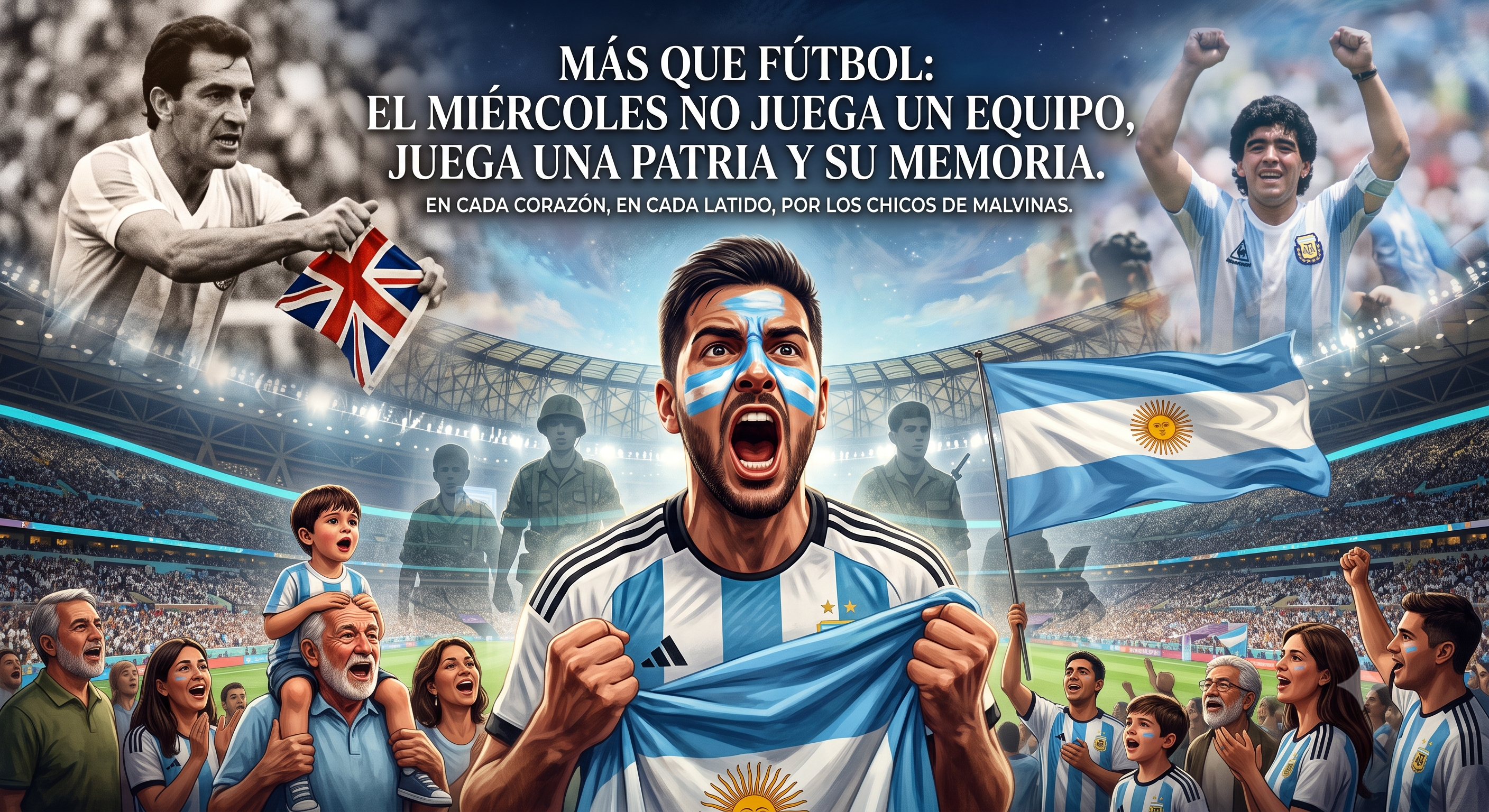 EDITORIAL | Más que fútbol: El miércoles no juega un equipo, juega una patria y su memoria